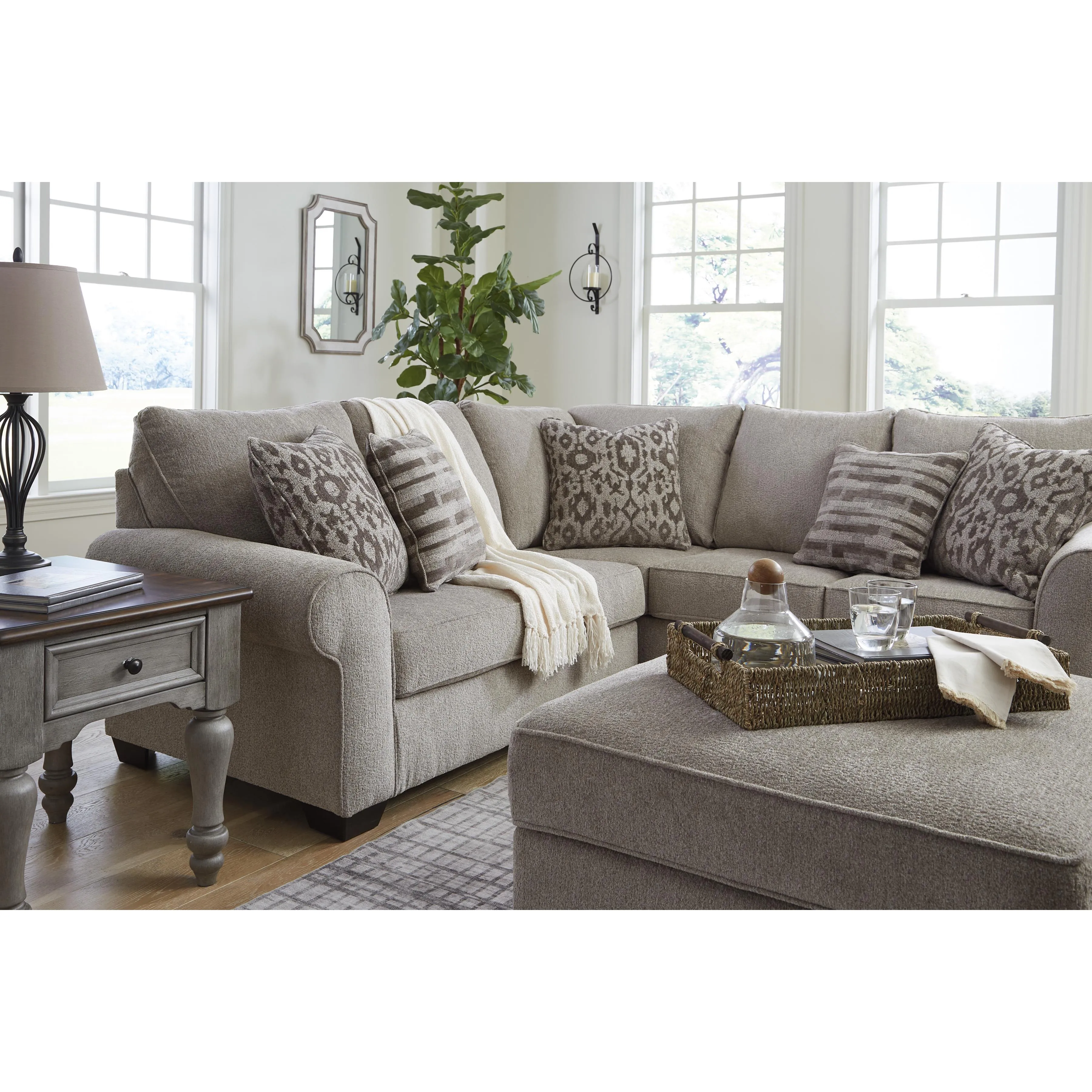 Signature Design by Ashley Claireah Fabric Storage Ottoman 9060311