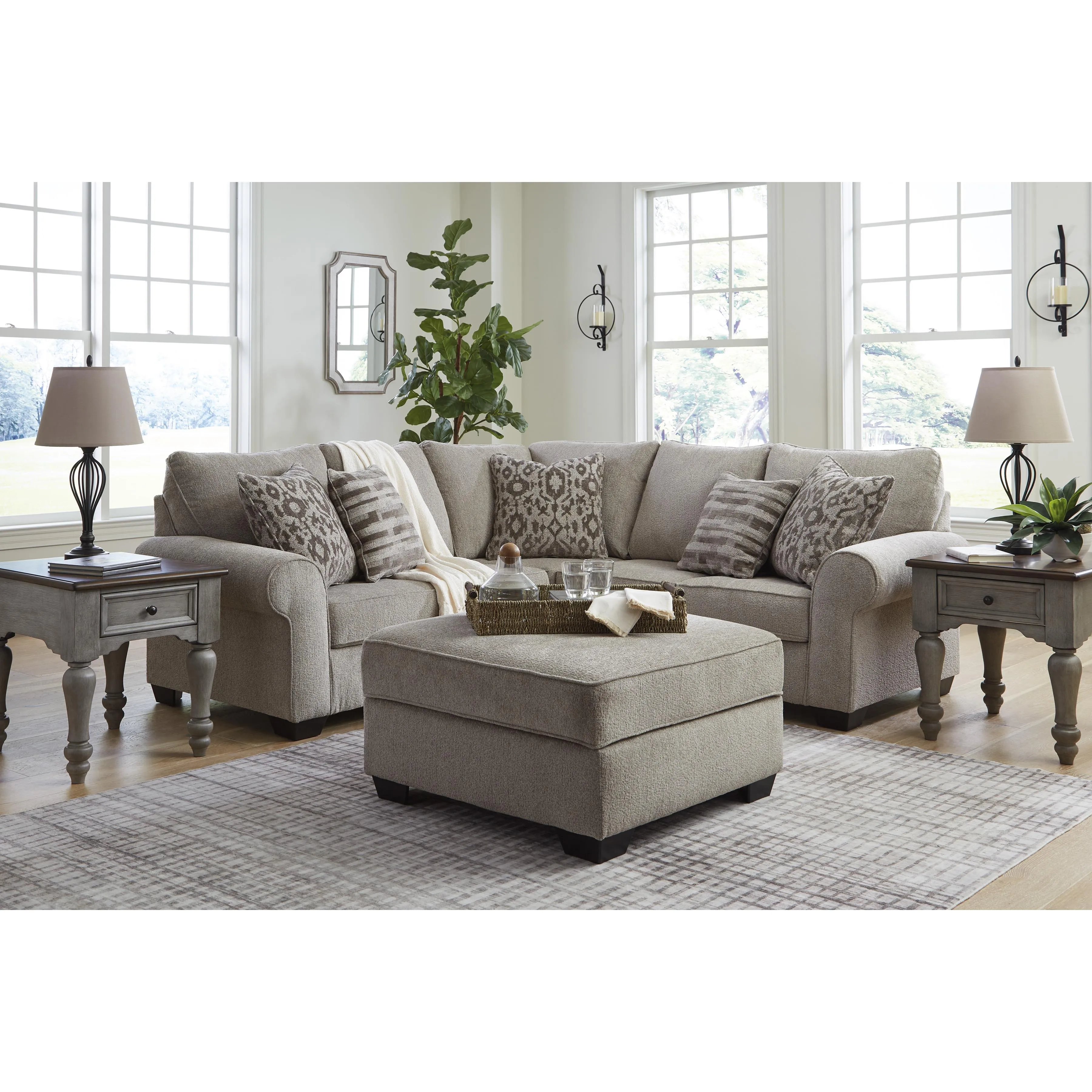 Signature Design by Ashley Claireah Fabric Storage Ottoman 9060311