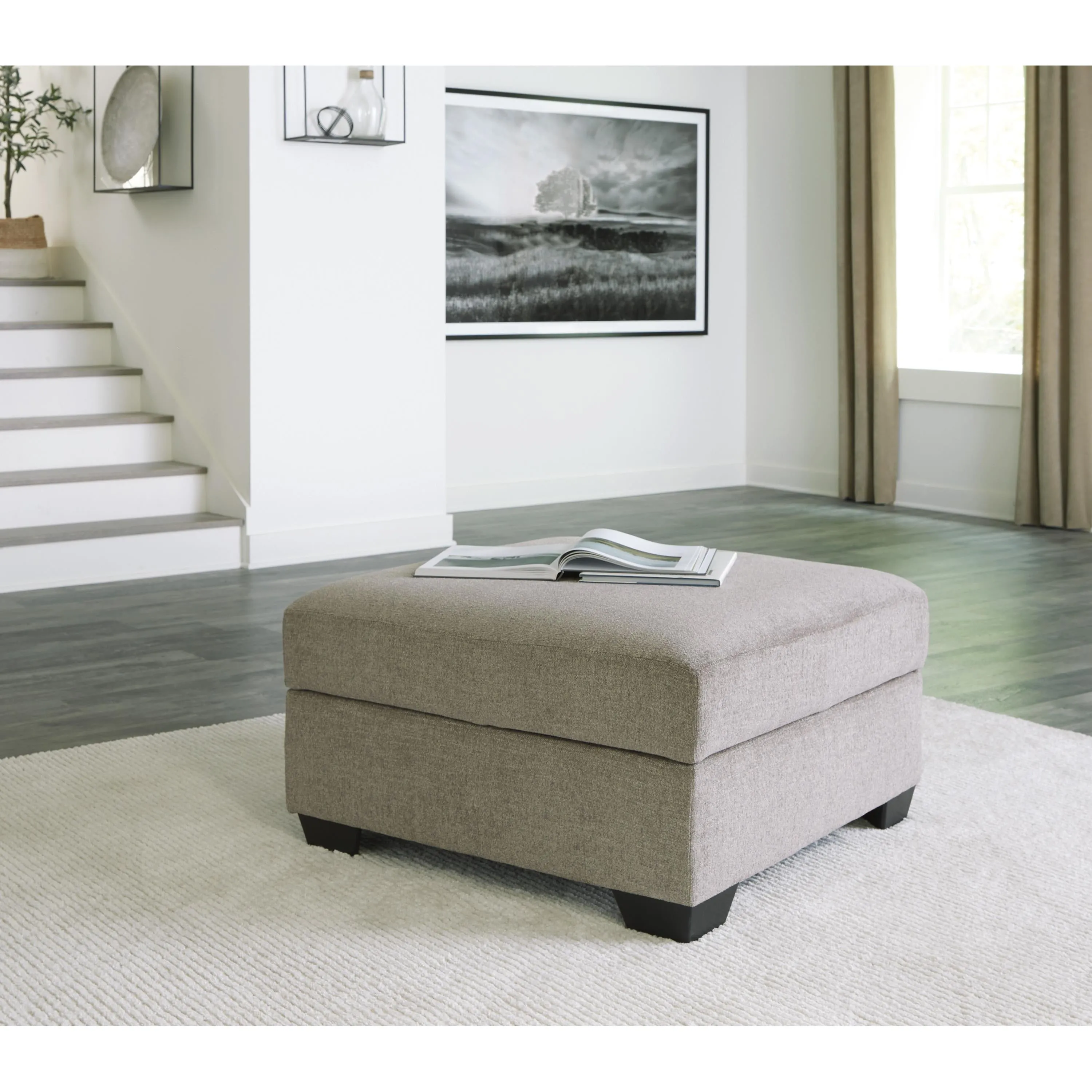 Signature Design by Ashley Creswell Fabric Storage Ottoman 1530511