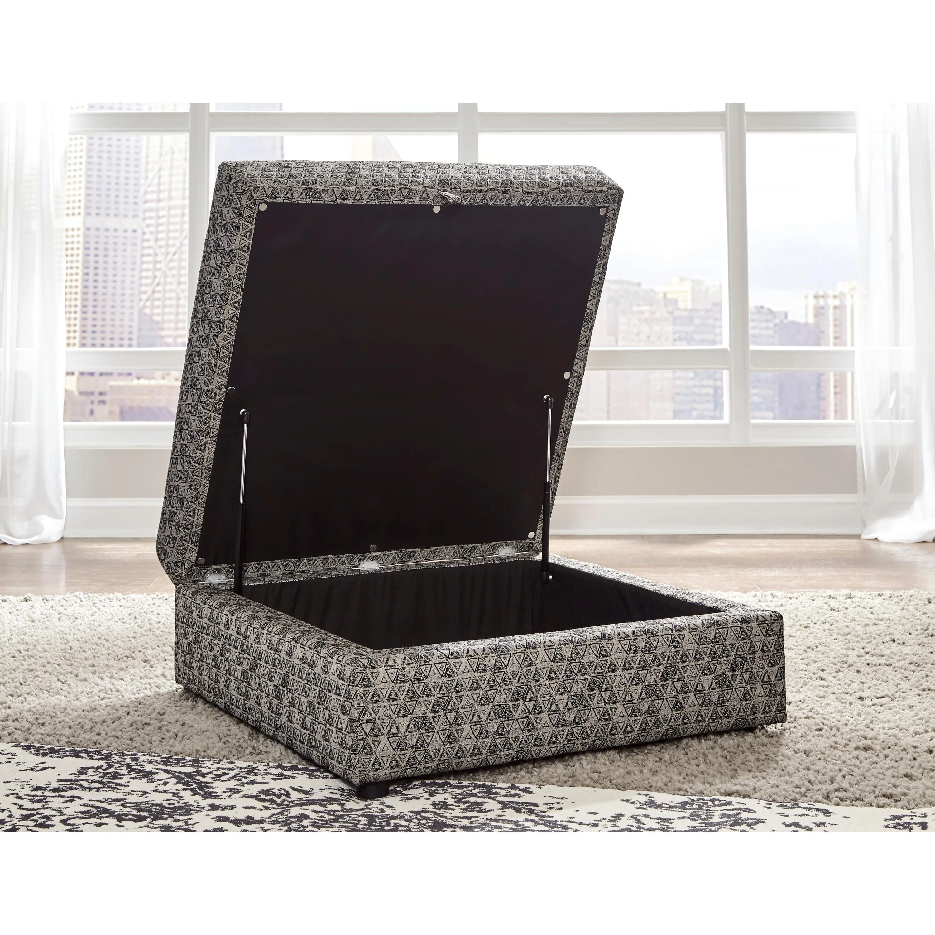 Signature Design by Ashley Kellway Fabric Storage Ottoman 9870711