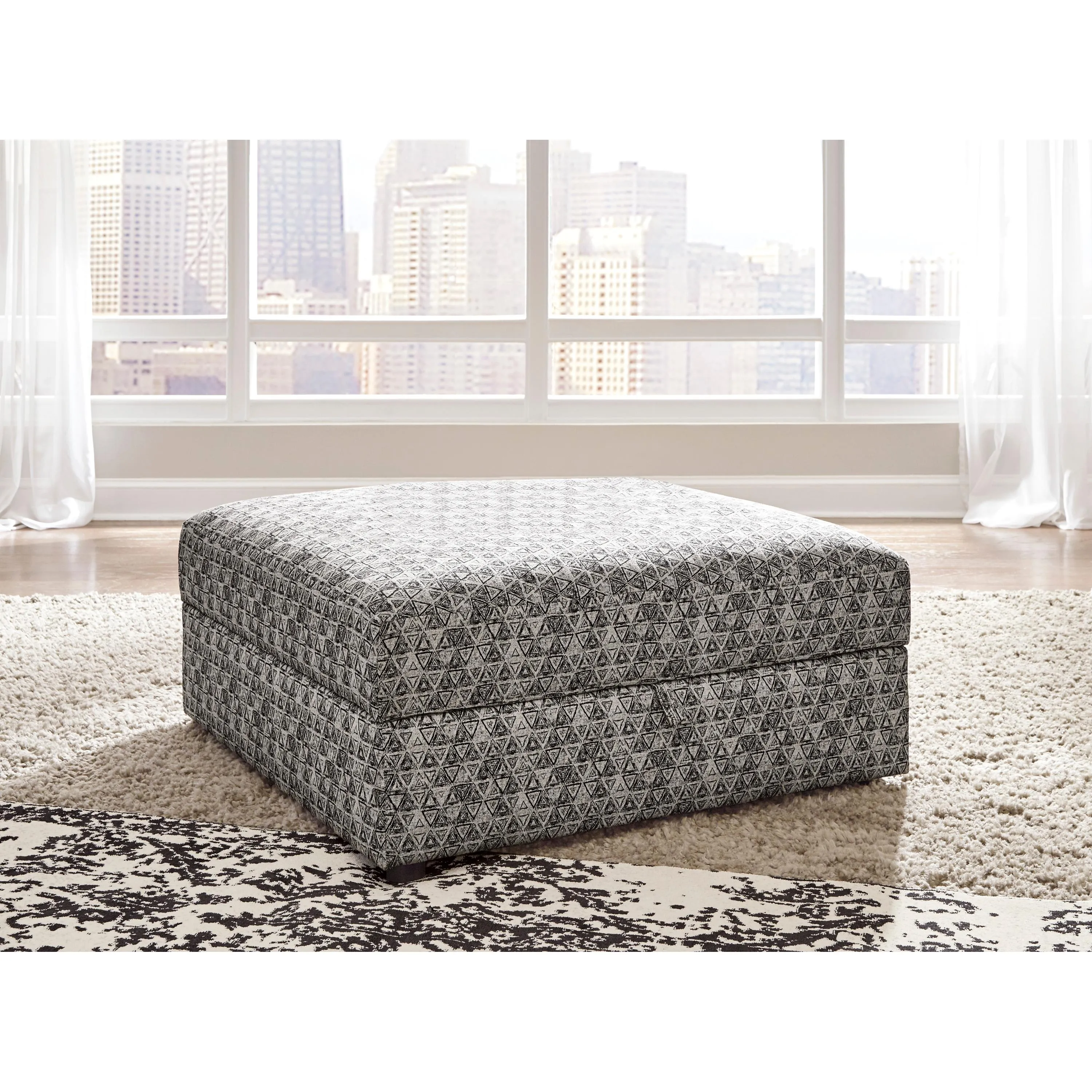 Signature Design by Ashley Kellway Fabric Storage Ottoman 9870711