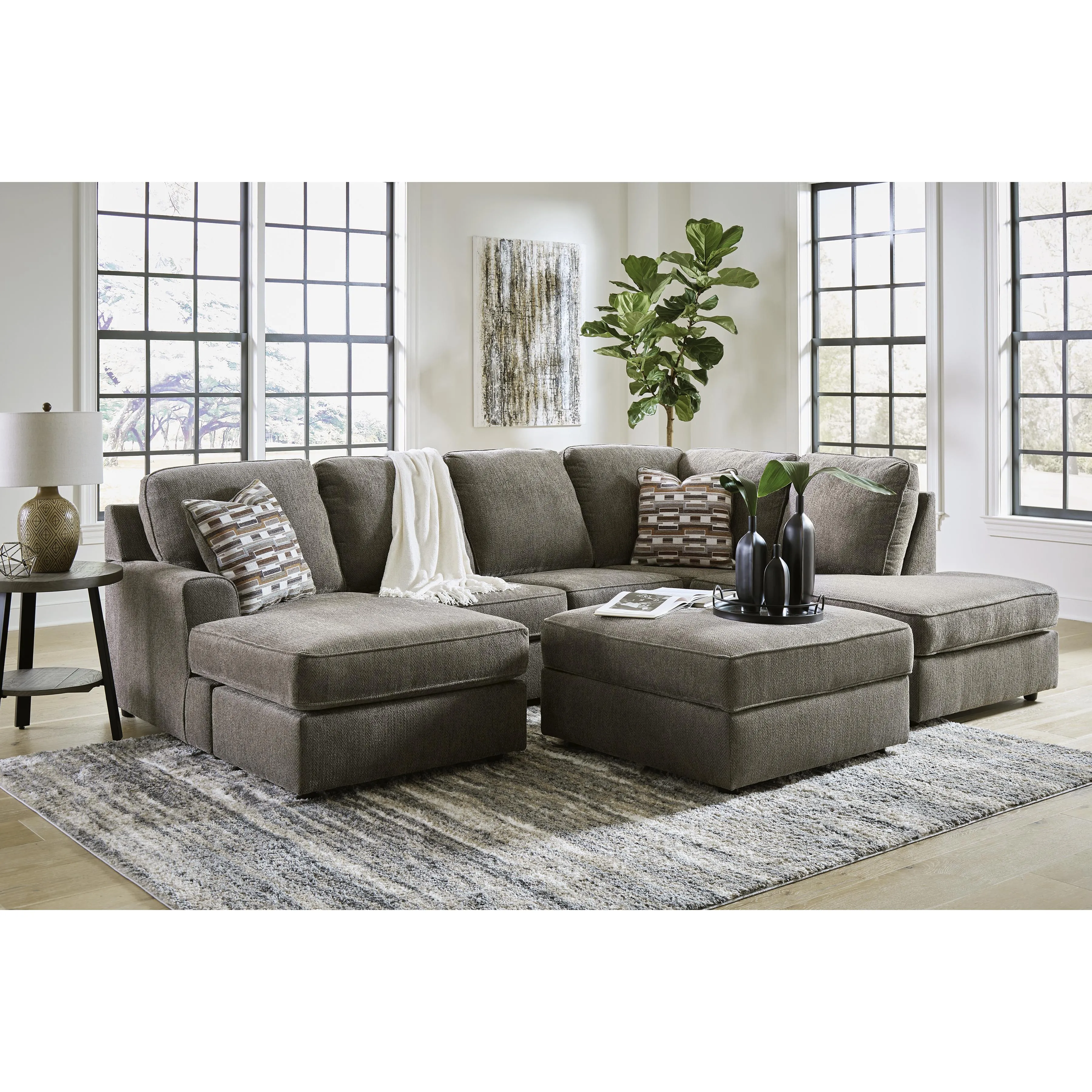 Signature Design by Ashley O'Phannon Fabric Storage Ottoman 2940211