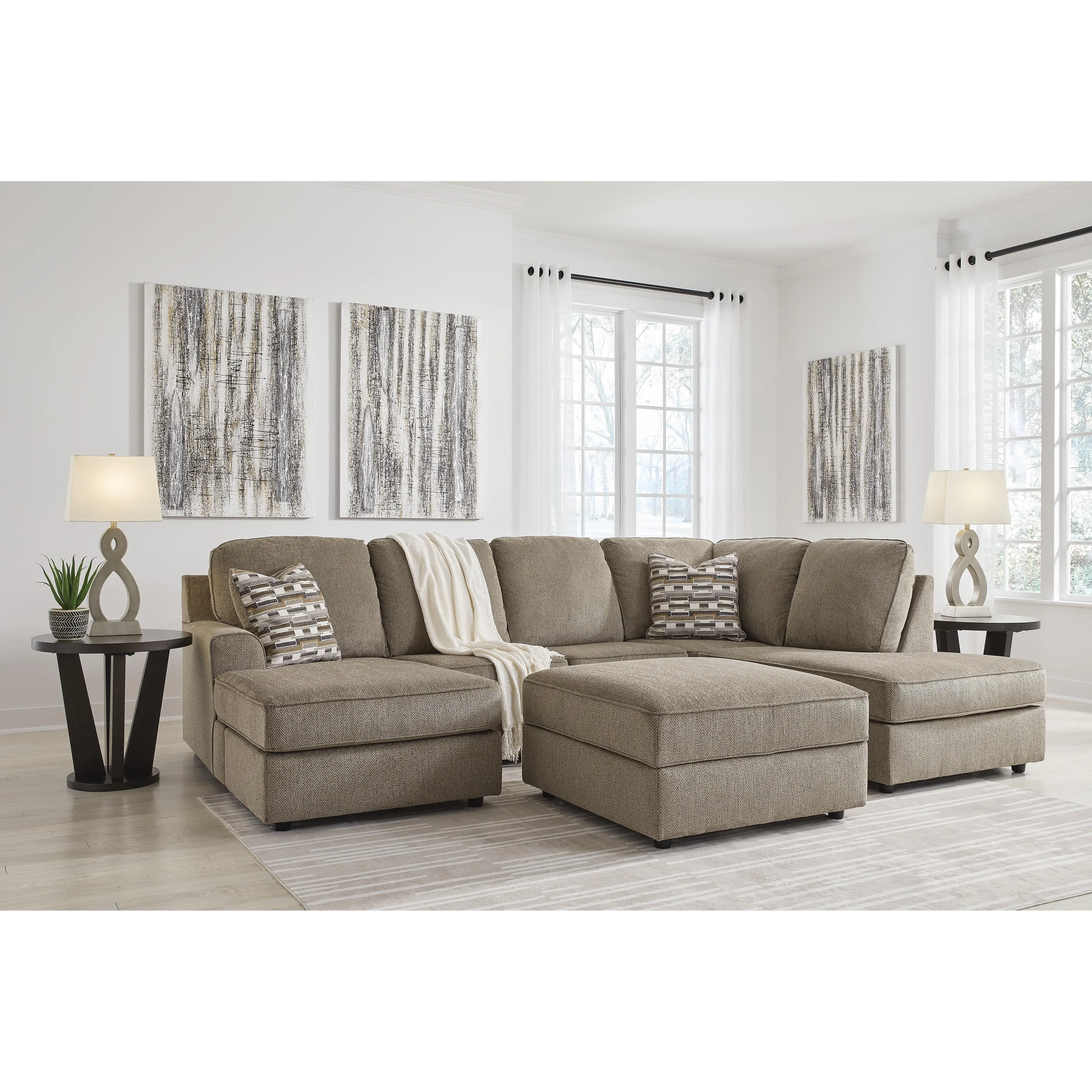 Signature Design by Ashley O'Phannon Fabric Storage Ottoman 2940311