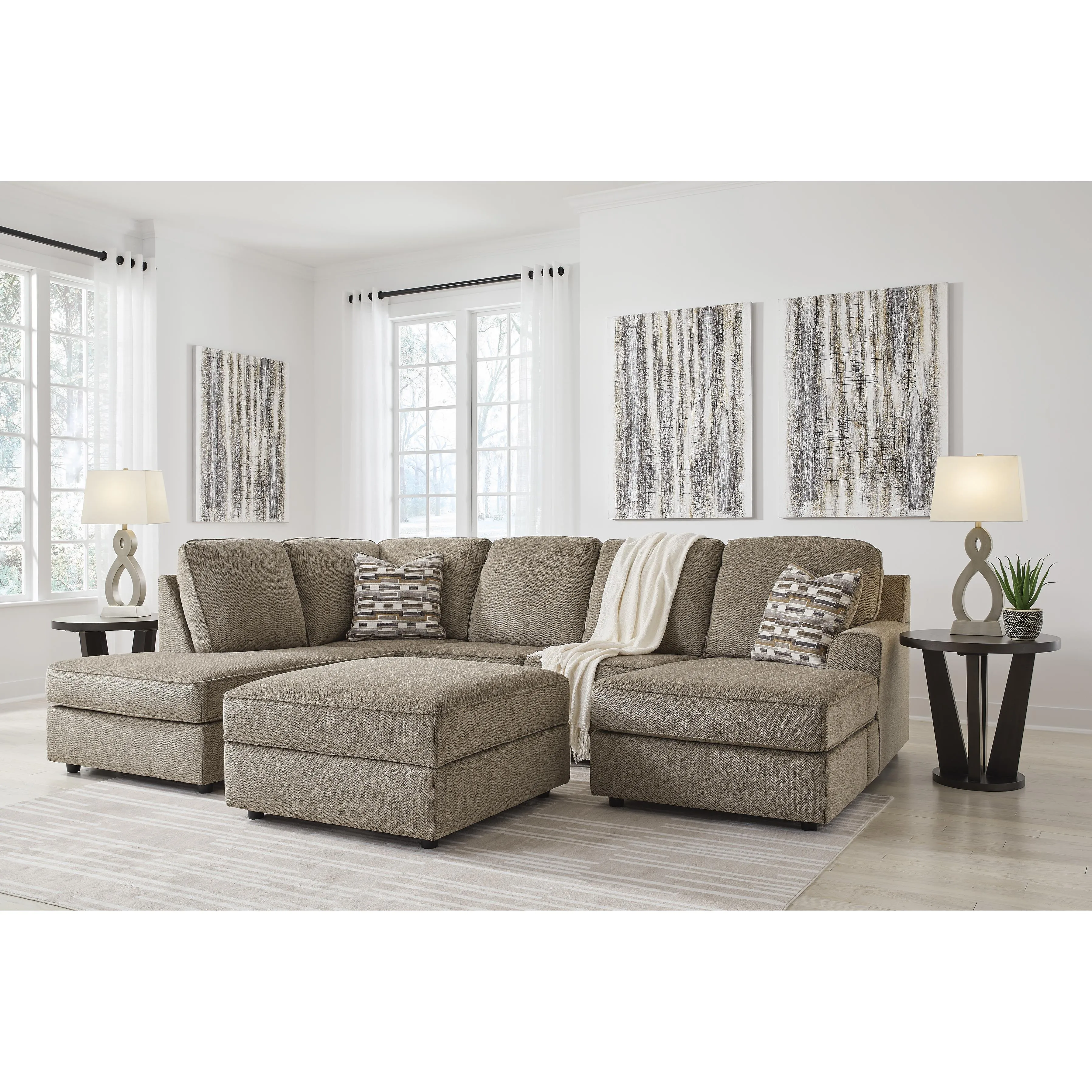Signature Design by Ashley O'Phannon Fabric Storage Ottoman 2940311