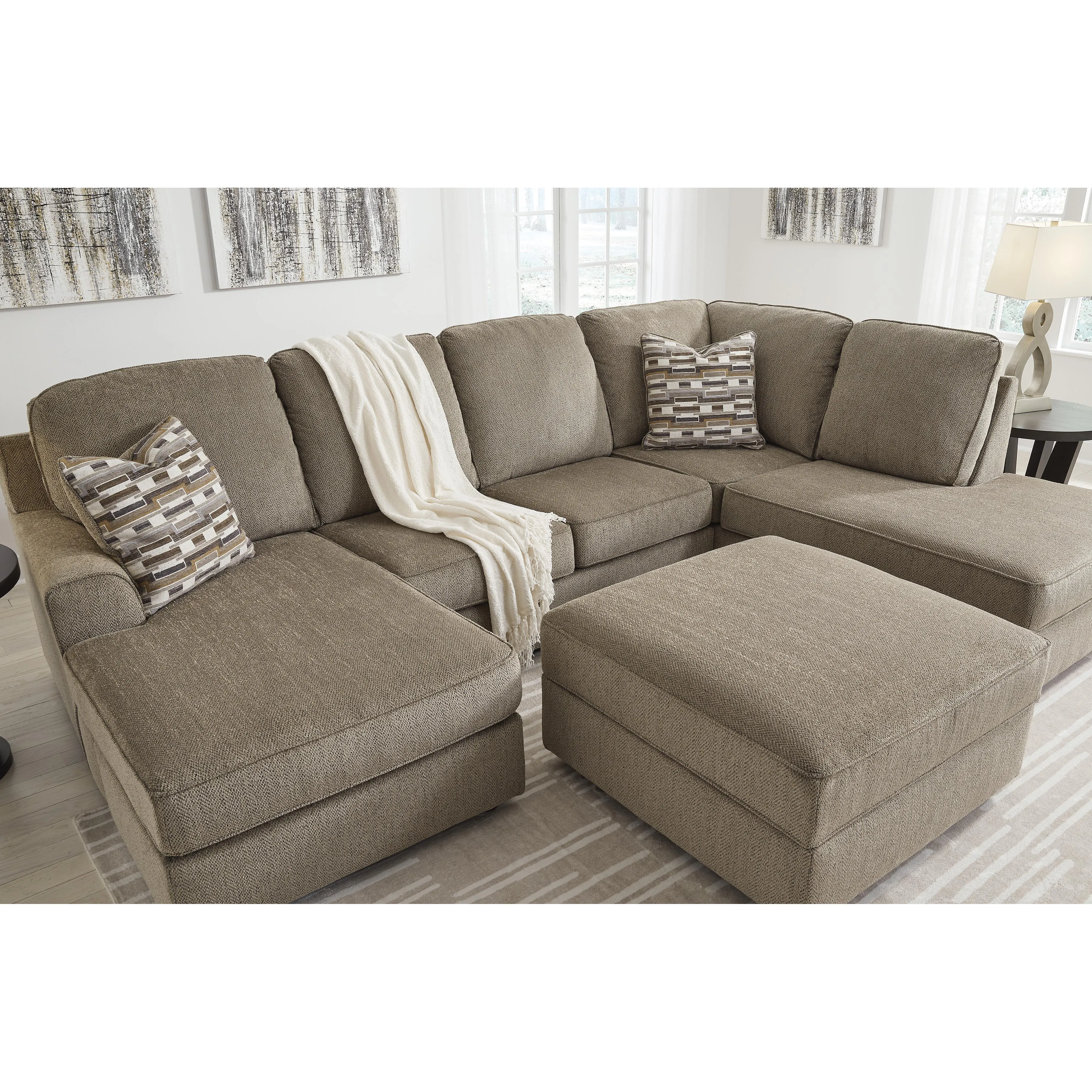 Signature Design by Ashley O'Phannon Fabric Storage Ottoman 2940311