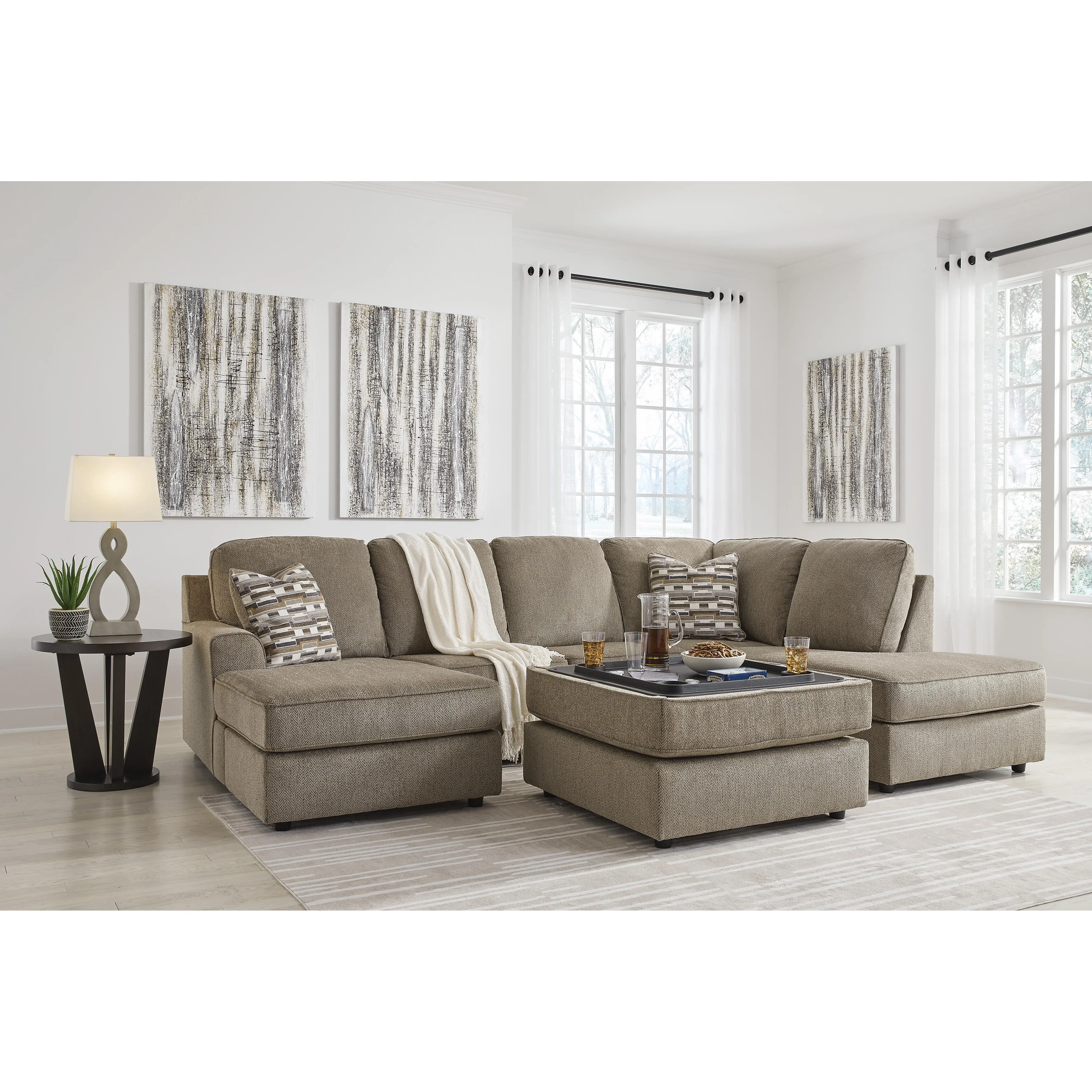 Signature Design by Ashley O'Phannon Fabric Storage Ottoman 2940311