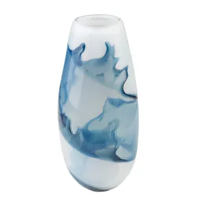 Small Blue Watercolor Vase