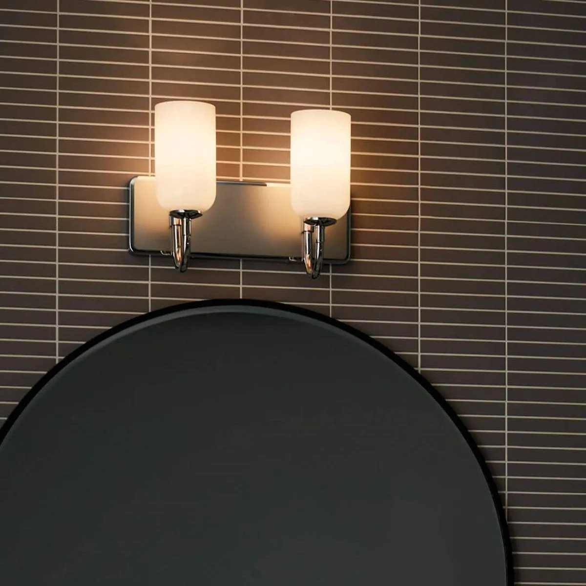 Solia 14 in. 2 Lights Vanity Light Polished Nickel Finish