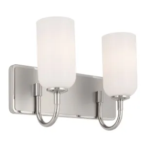 Solia 14 in. 2 Lights Vanity Light Polished Nickel Finish