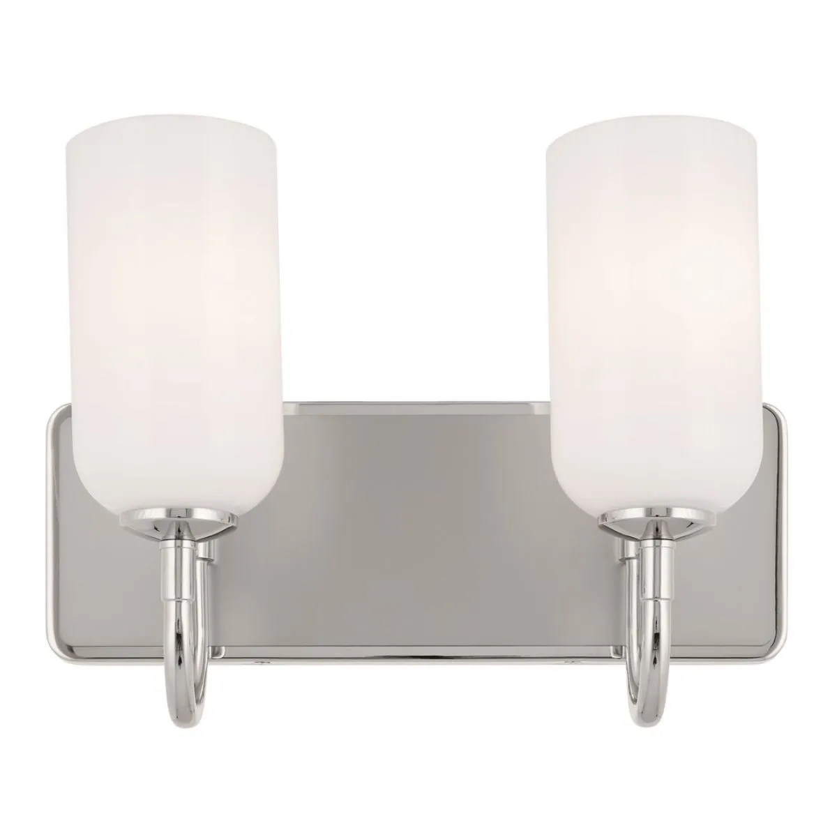 Solia 14 in. 2 Lights Vanity Light Polished Nickel Finish