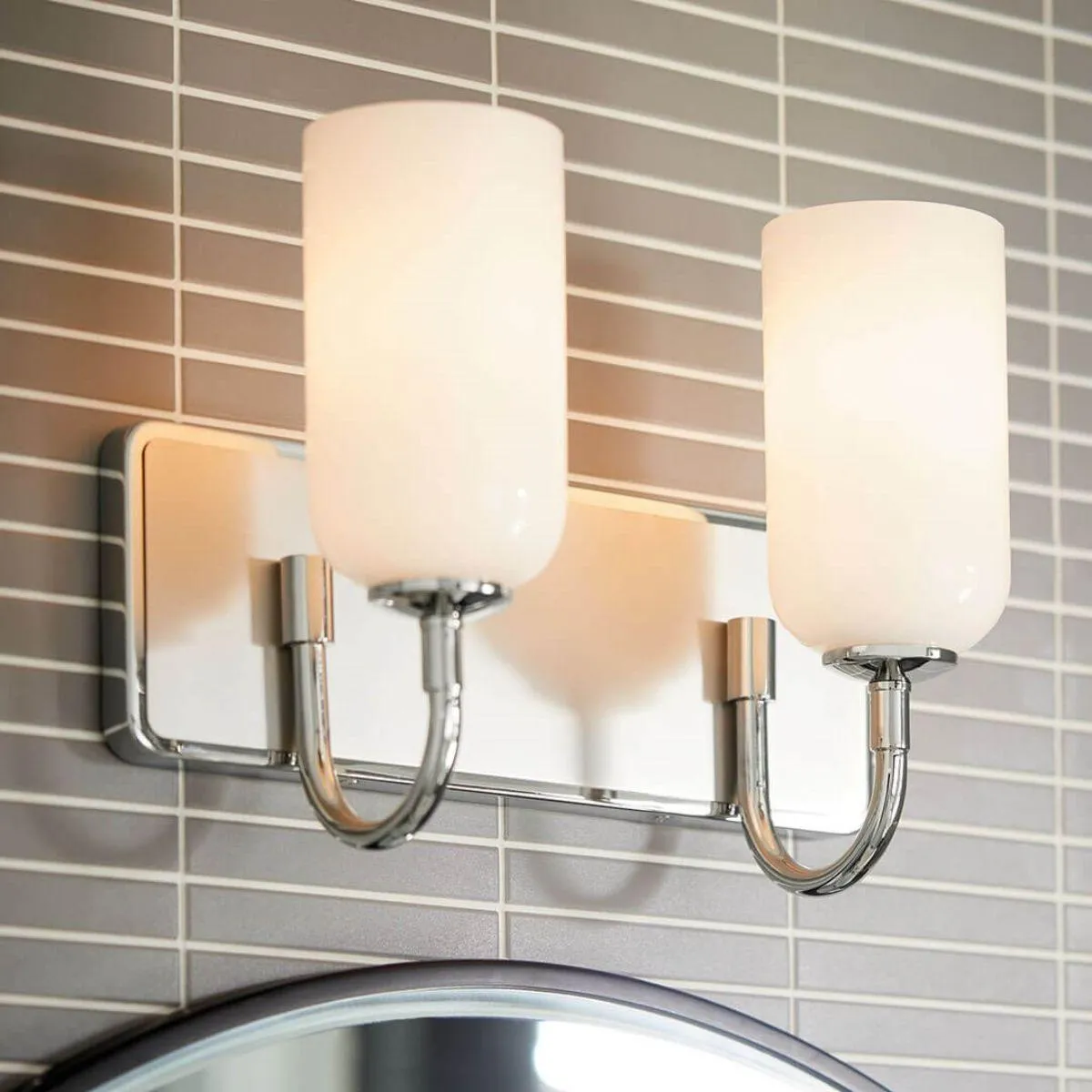 Solia 14 in. 2 Lights Vanity Light Polished Nickel Finish