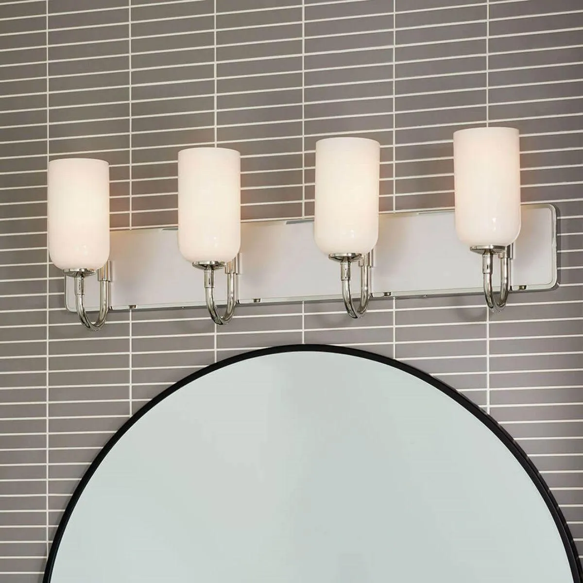 Solia 32 in. 4 Lights Vanity Light Polished Nickel Finish