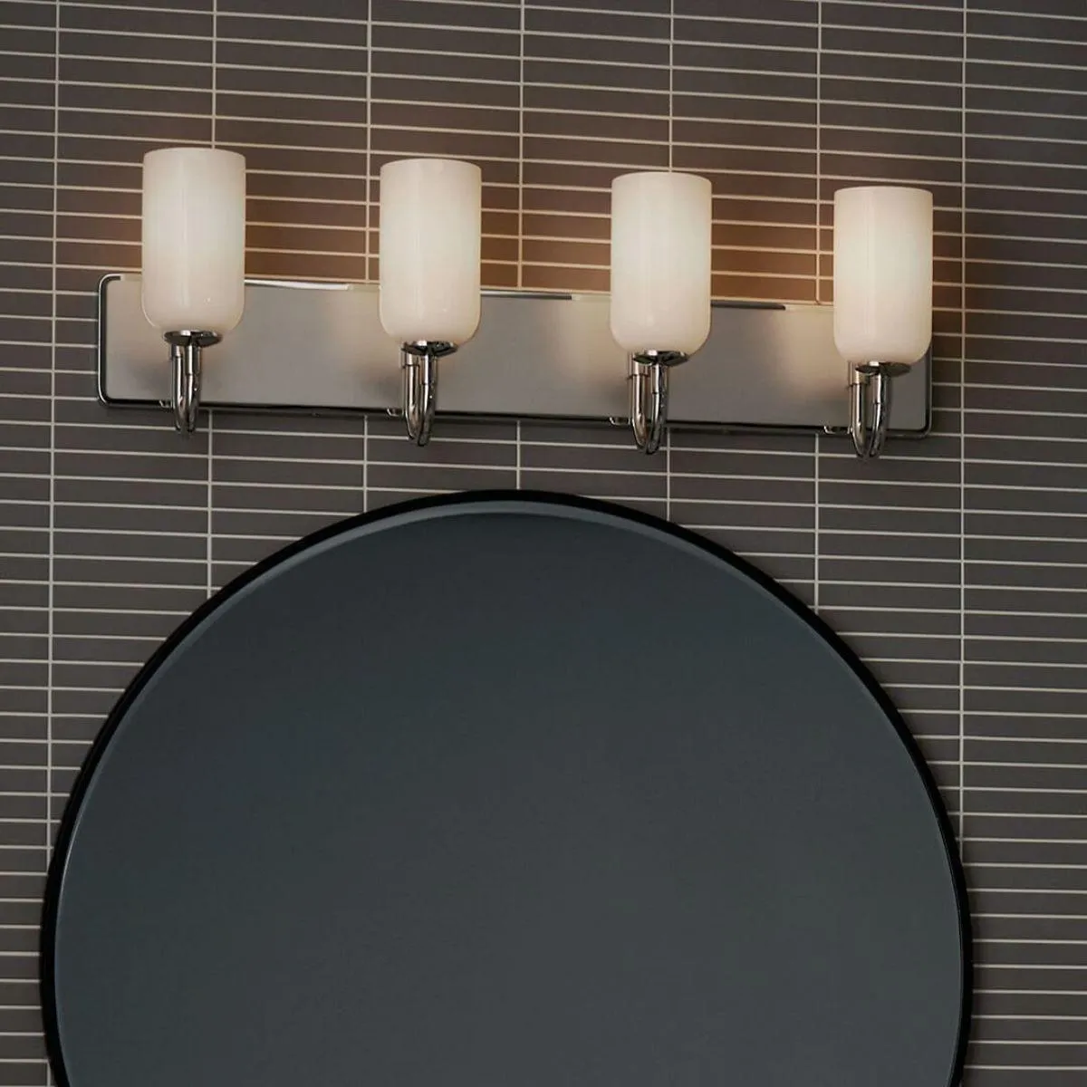 Solia 32 in. 4 Lights Vanity Light Polished Nickel Finish