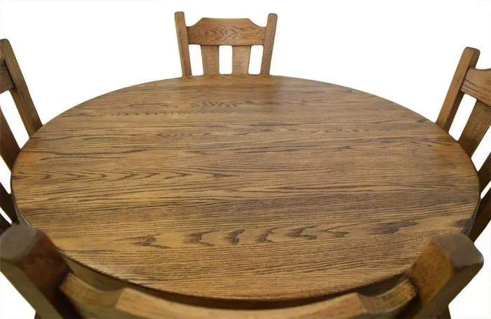 Solid Oak Table with 4 Chairs