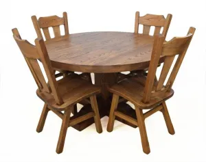 Solid Oak Table with 4 Chairs