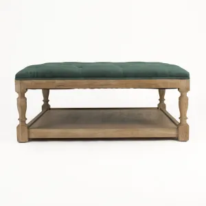 Square Tufted Ottoman by Zentique