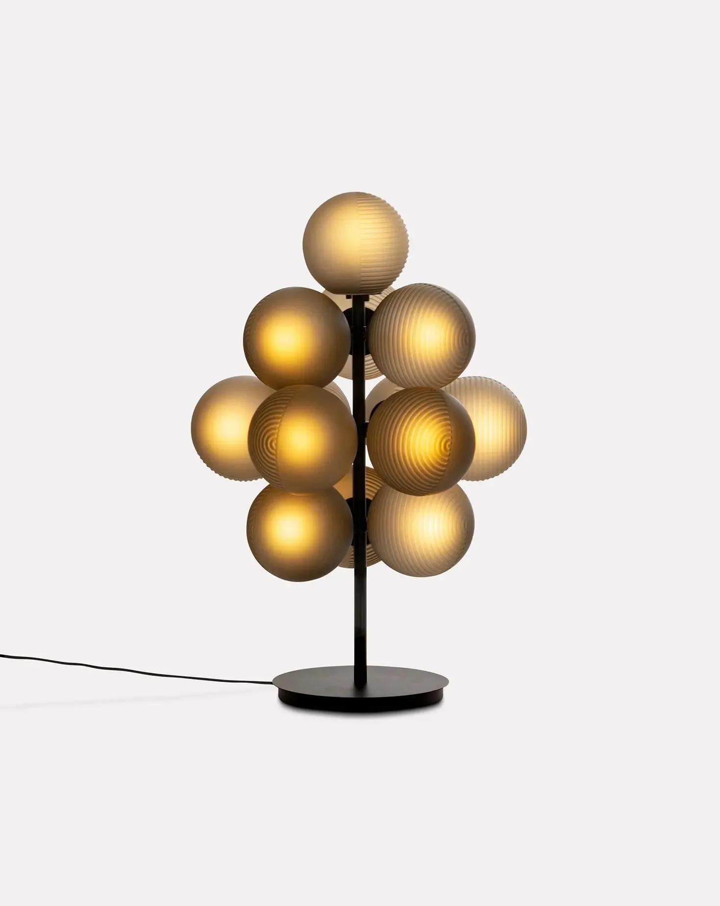 Stellar Grape Smokey Grey Floor Lamp Small