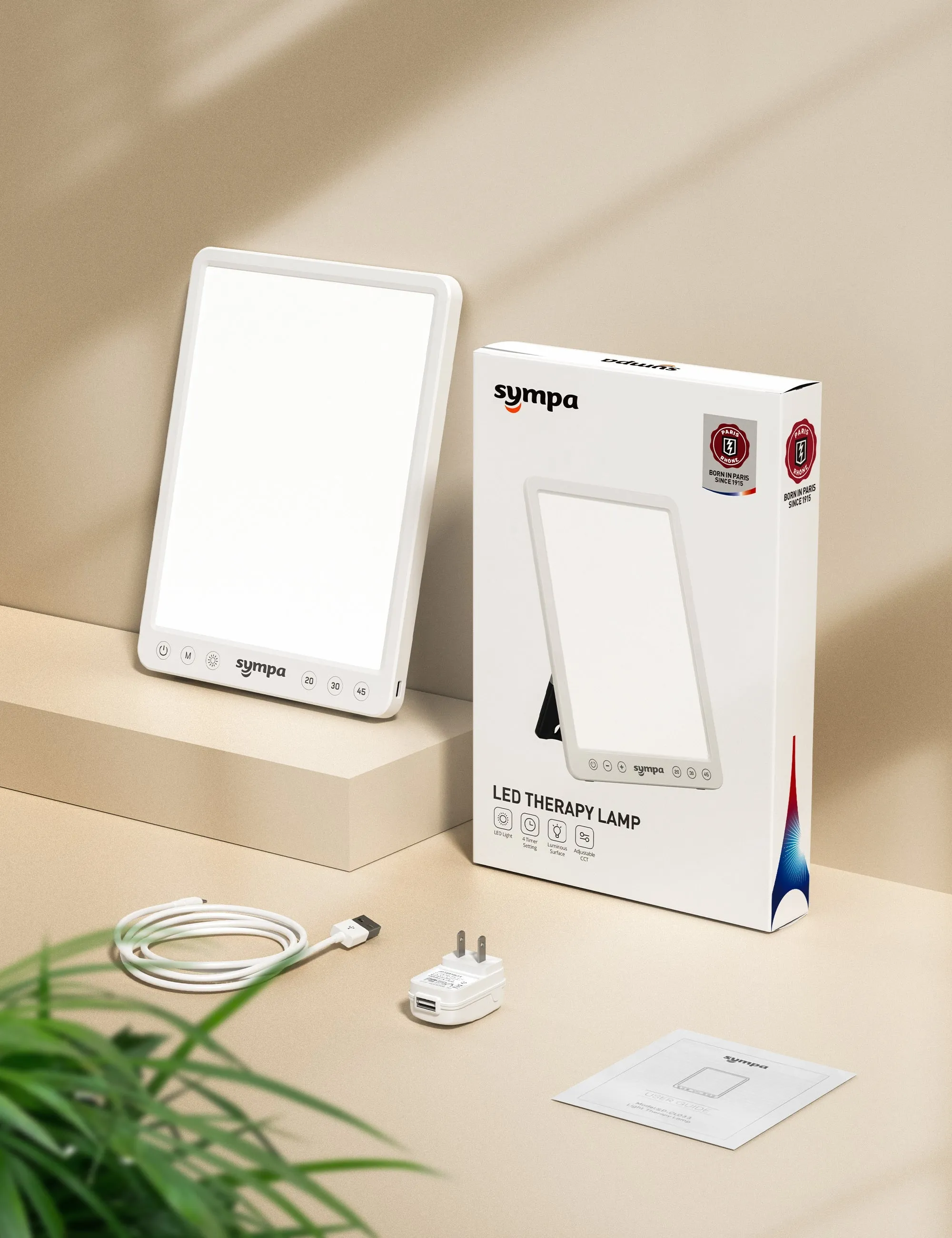 Sympa 10,000 Lux Therapy Light CL033, With 3 Settings