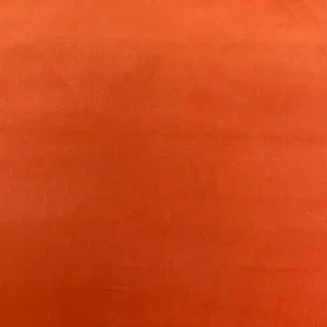 Tangerine Cotton Blend Velvet Fabric