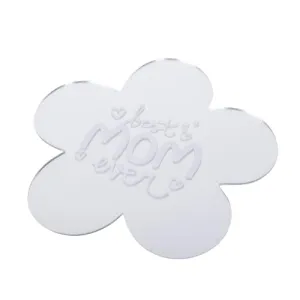 The Good Road Gifting Customised Floral Mirror | Wall Mirror for Office and Home | Decorative Floral Mirrors for Fridge and Wall Décor