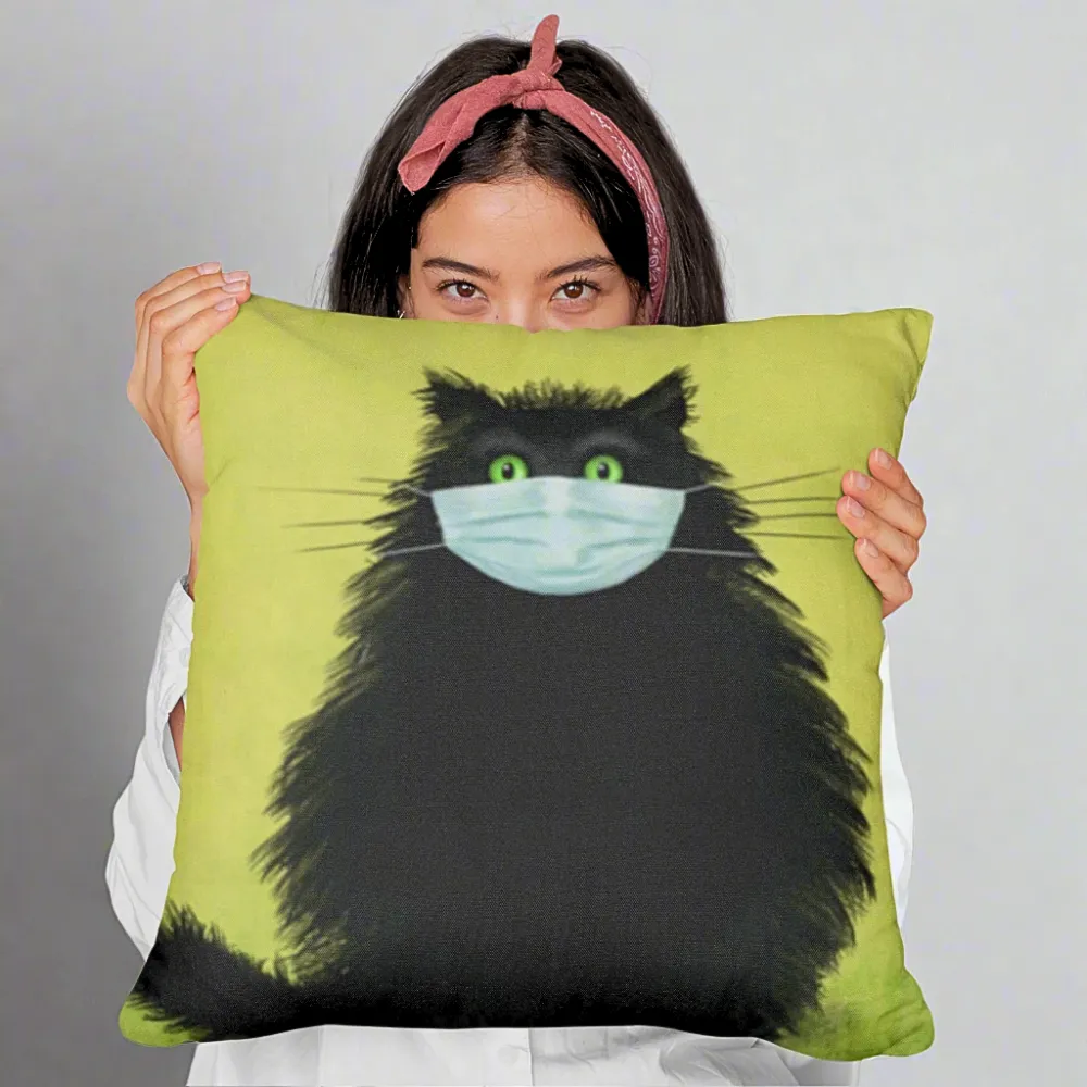The Masketeer Cat Soft Feel Cushion