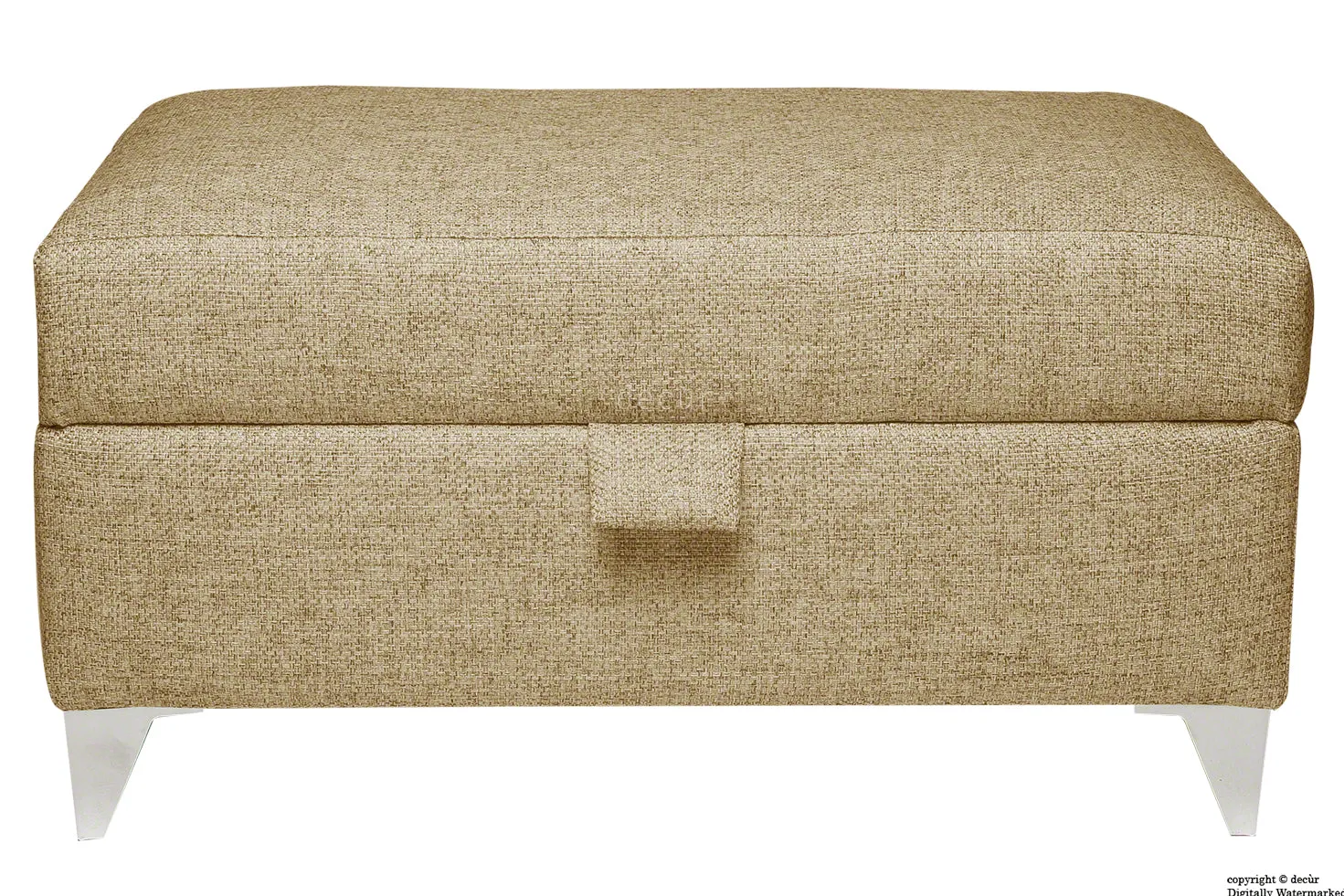 The Revive Chenille Ottoman - Mink
