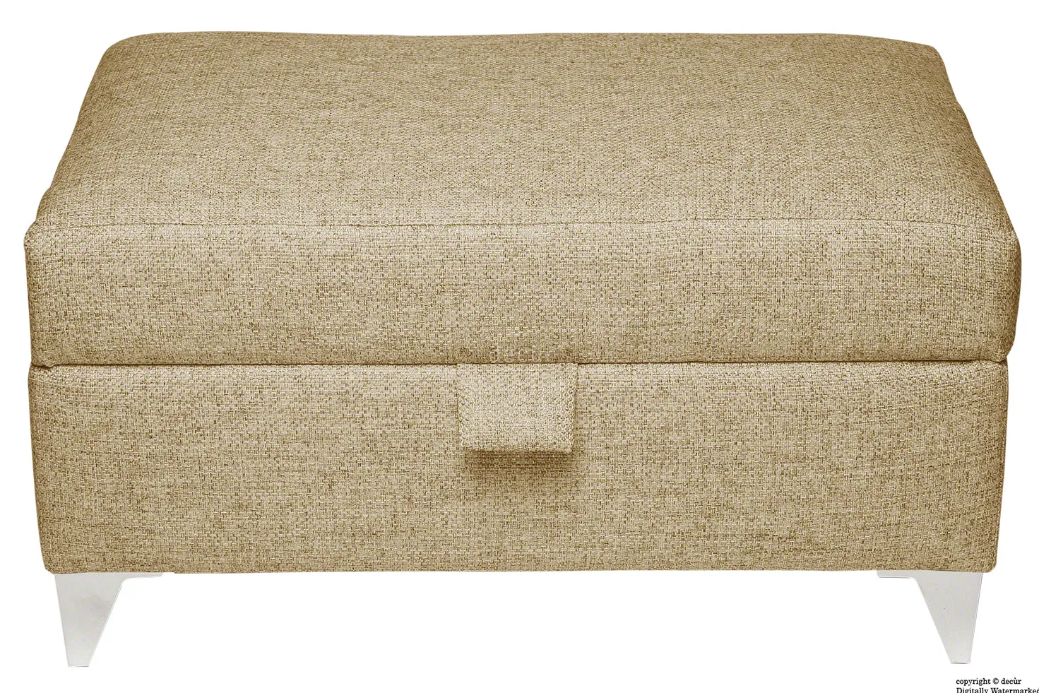 The Revive Chenille Ottoman - Mink