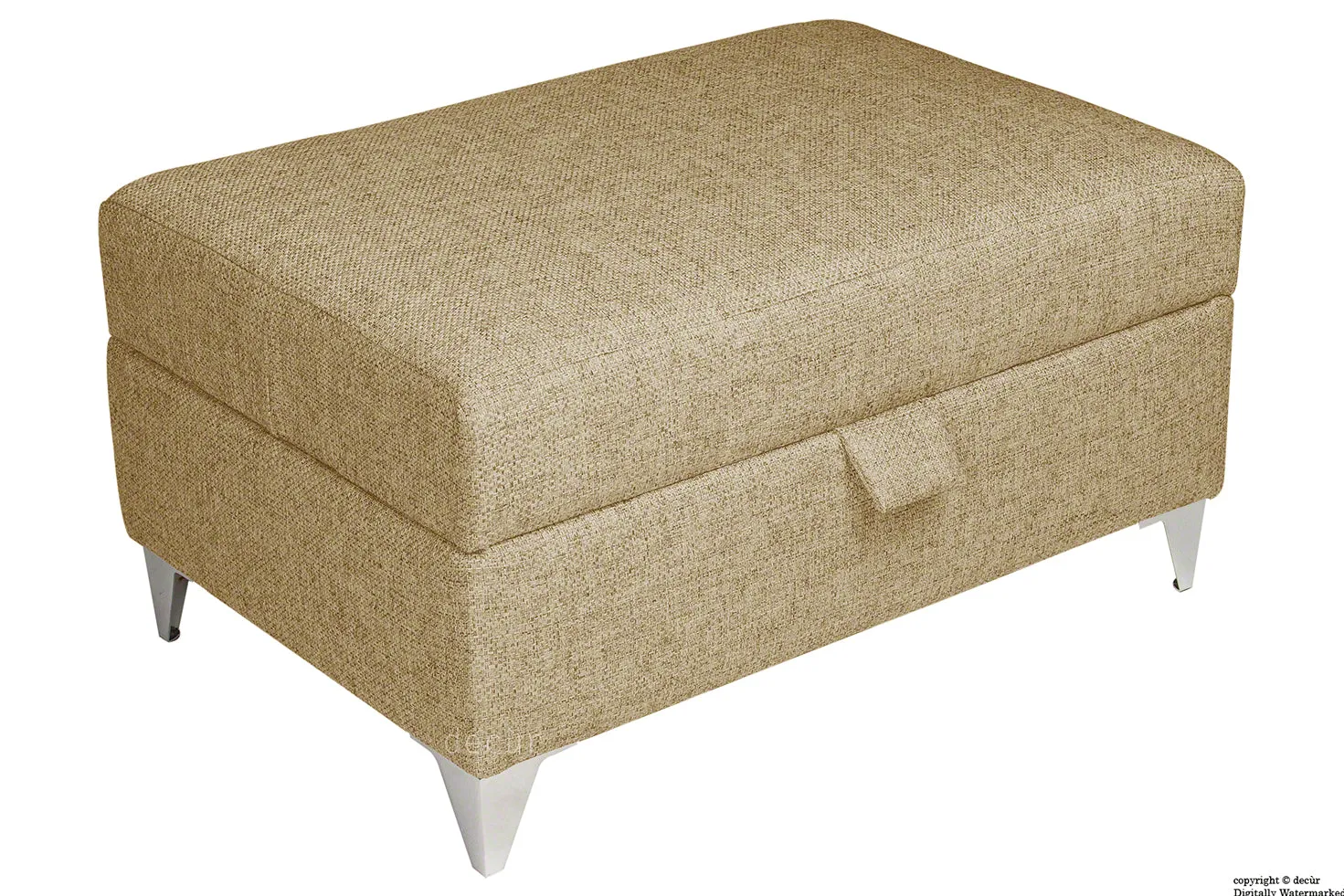 The Revive Chenille Ottoman - Mink