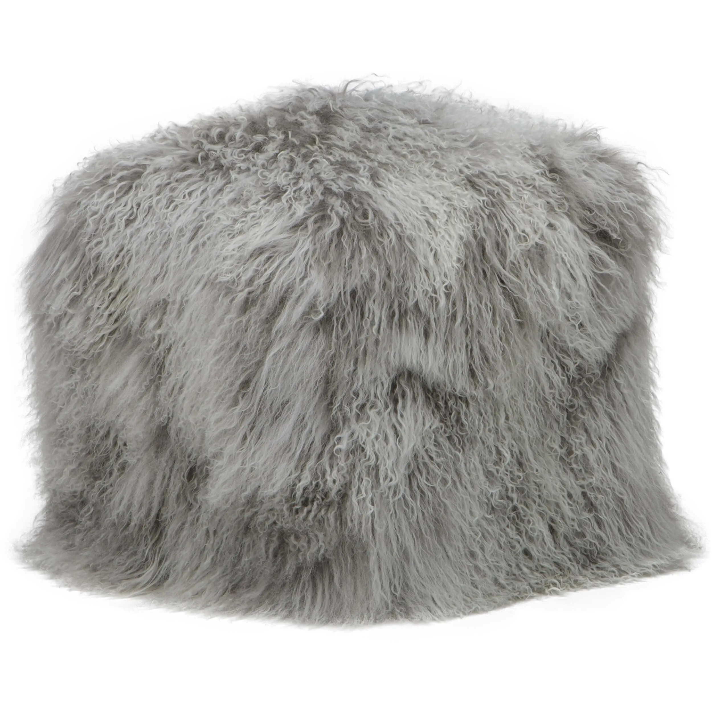 Tibetan Pouf, Ash Grey