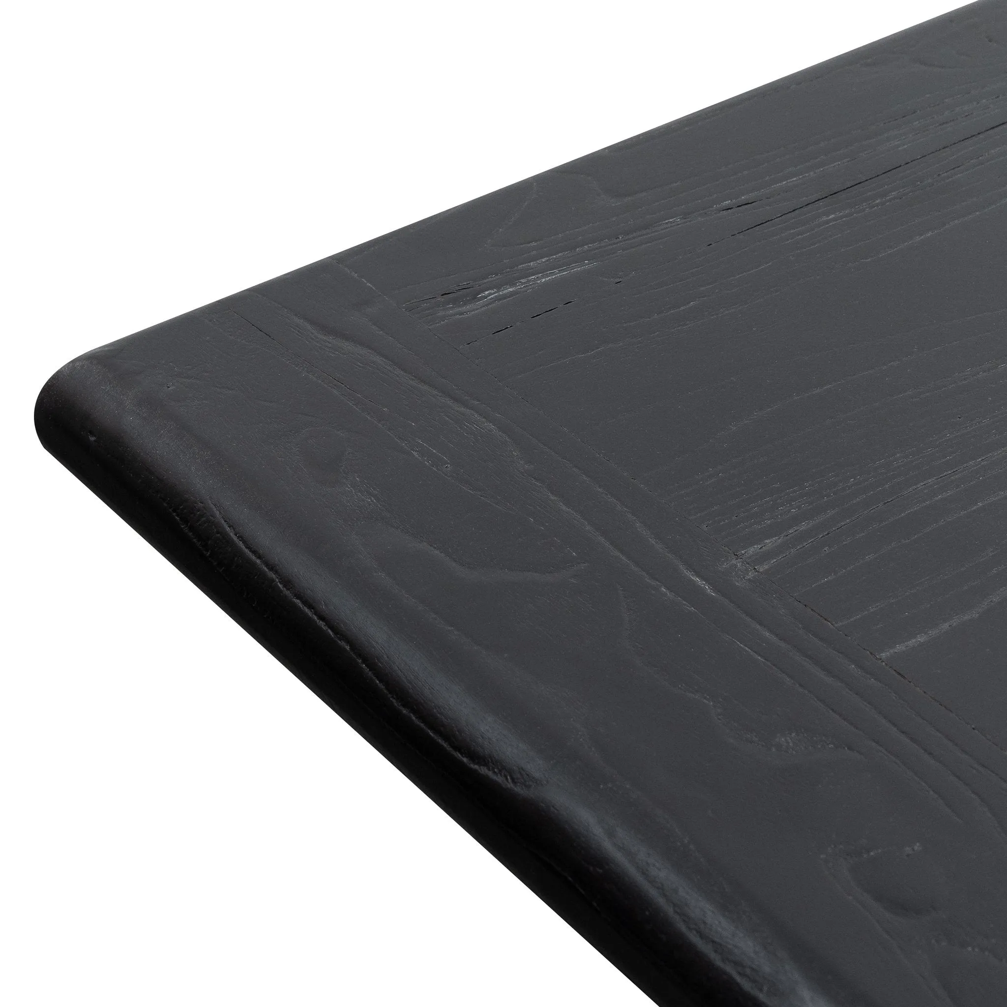 Titan Reclaimed Dining Table 3m - Black- 1.2m (W) - Thick Top