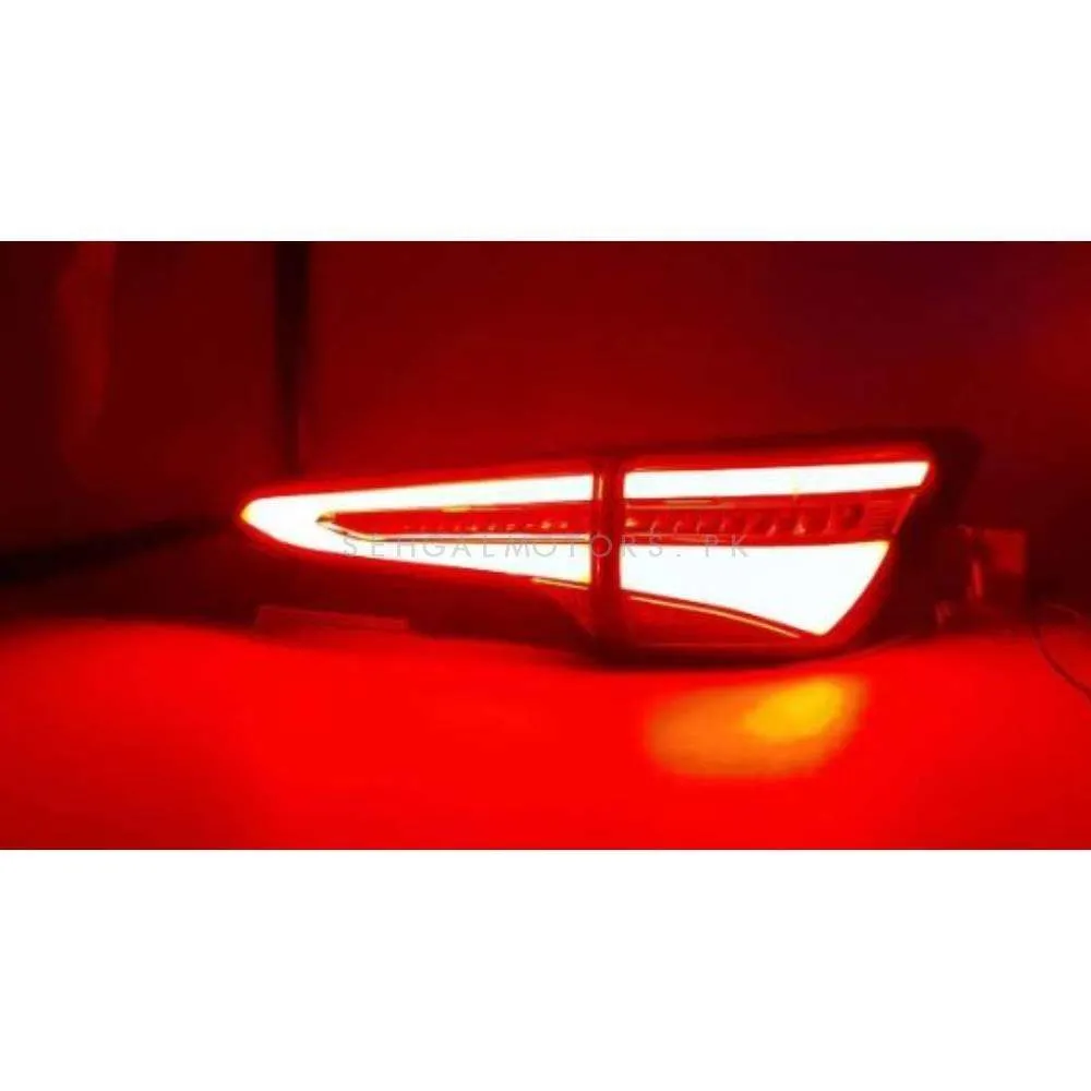 Toyota Fortuner V4 Lexus Sequential Back Lamps Light Smoke Pair- Model 2016-2022