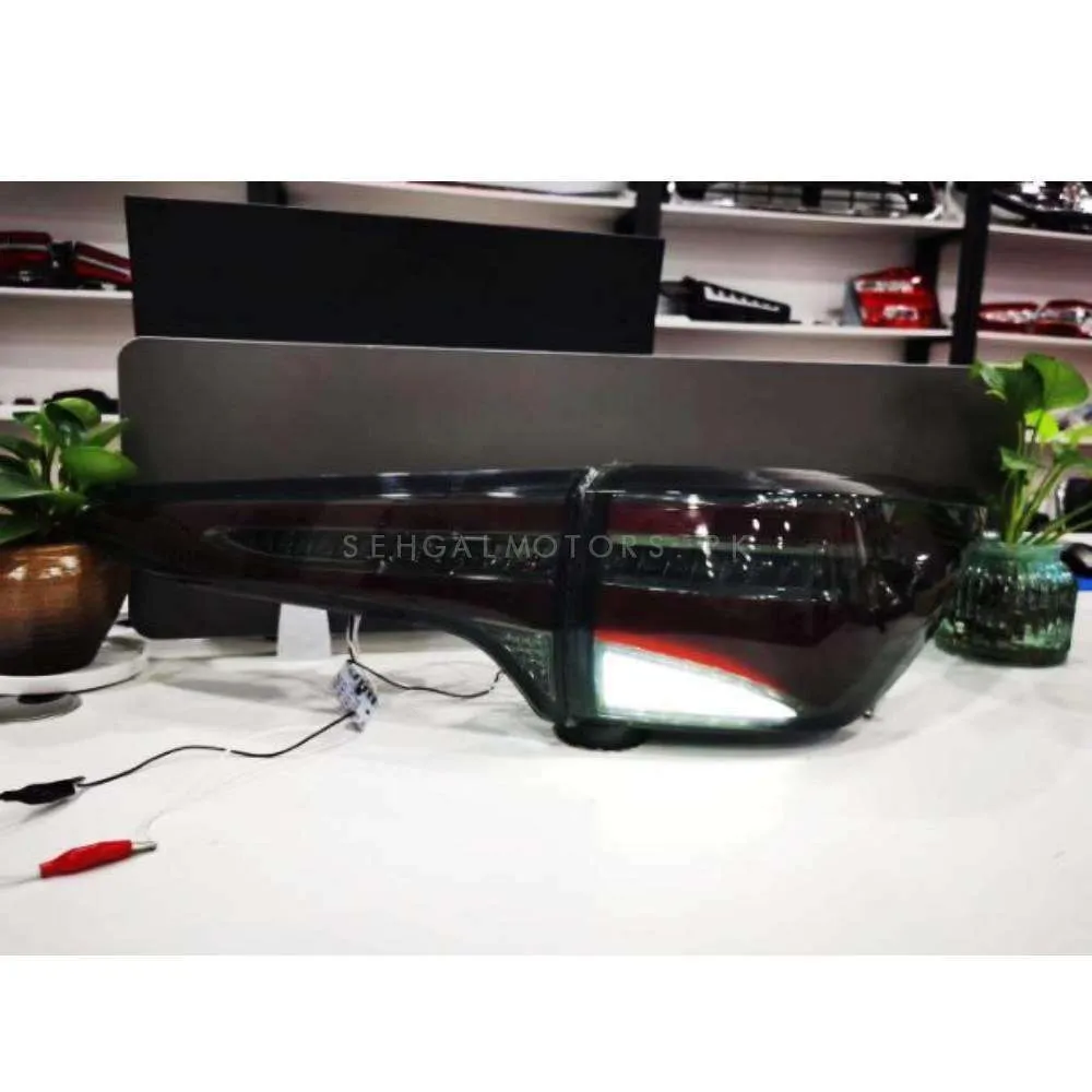 Toyota Fortuner V4 Lexus Sequential Back Lamps Light Smoke Pair- Model 2016-2022
