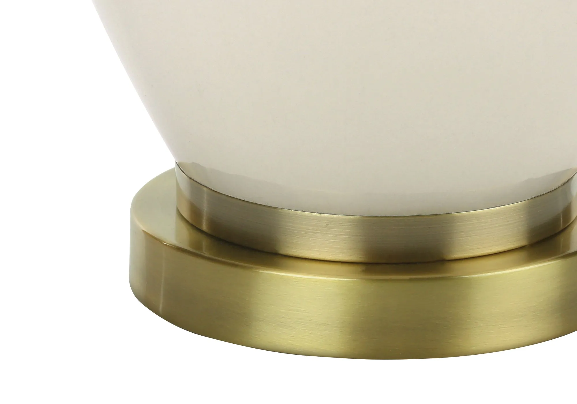 Transitional Ivory/Cream Ceramic Table Lamp - 26"H, Lighting