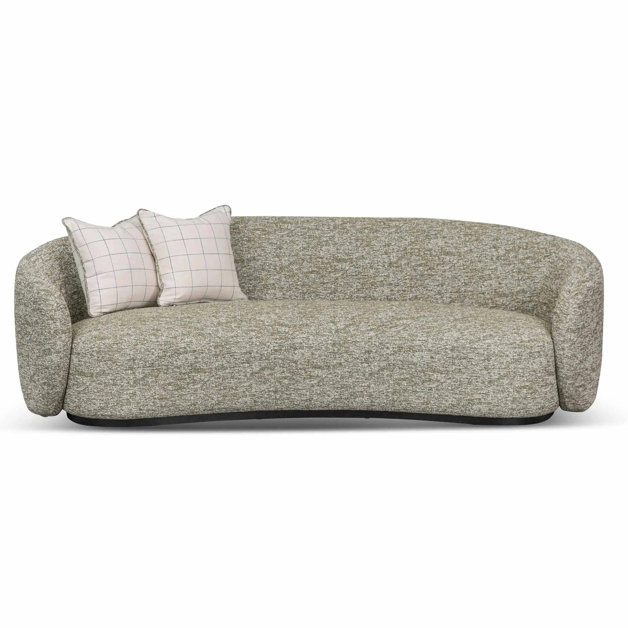 Trevor 3 Seater Fabric Sofa - Fern Green