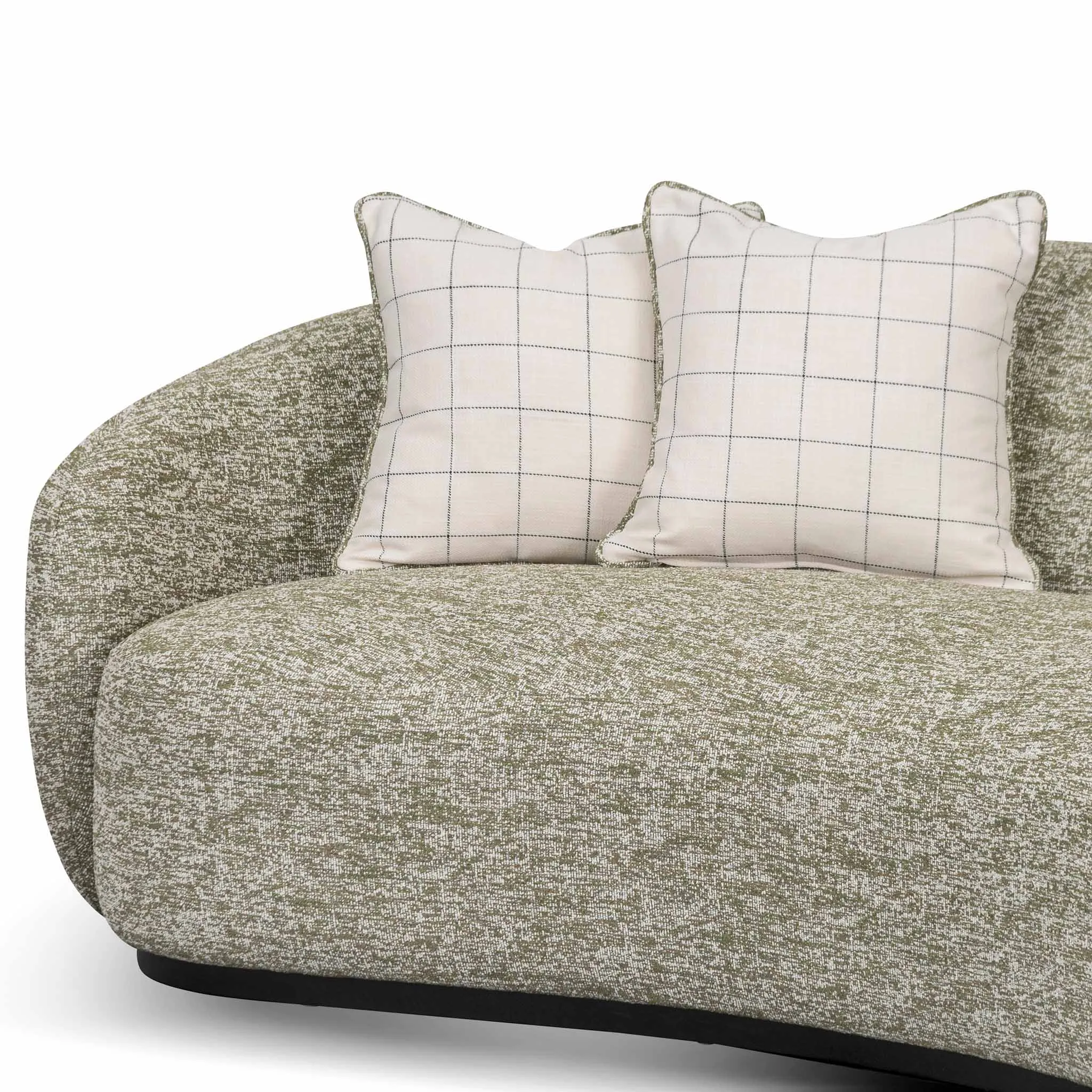 Trevor 3 Seater Fabric Sofa - Fern Green