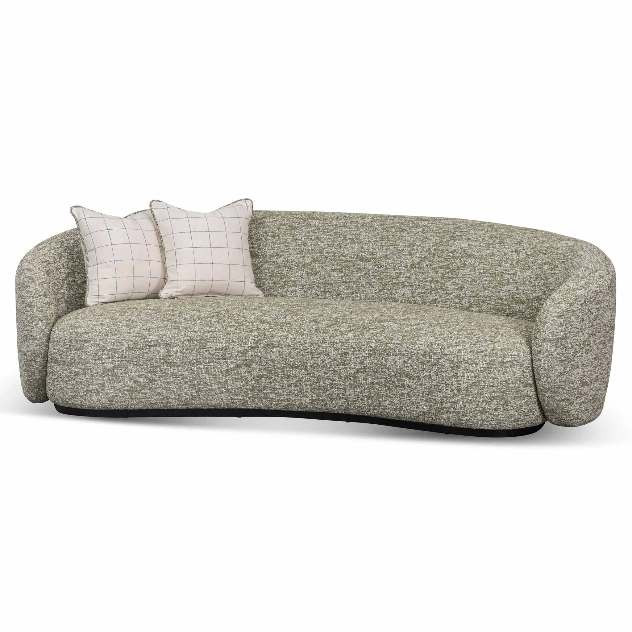Trevor 3 Seater Fabric Sofa - Fern Green