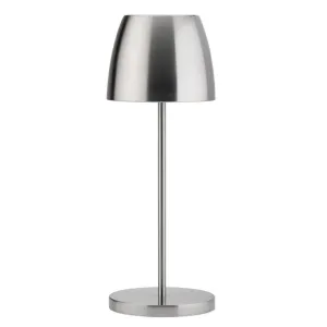 Utopia Montserrat LED Cordless Table Lamp 300mm Brushed Silver (Pack of 6) - FU987