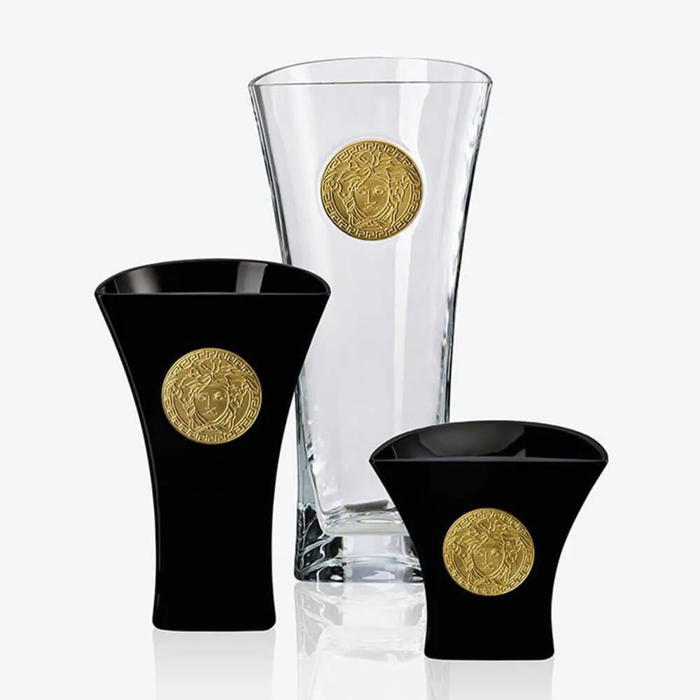 Versace meets Rosenthal Medusa Madness Clear Vase H.18 cm. transparent