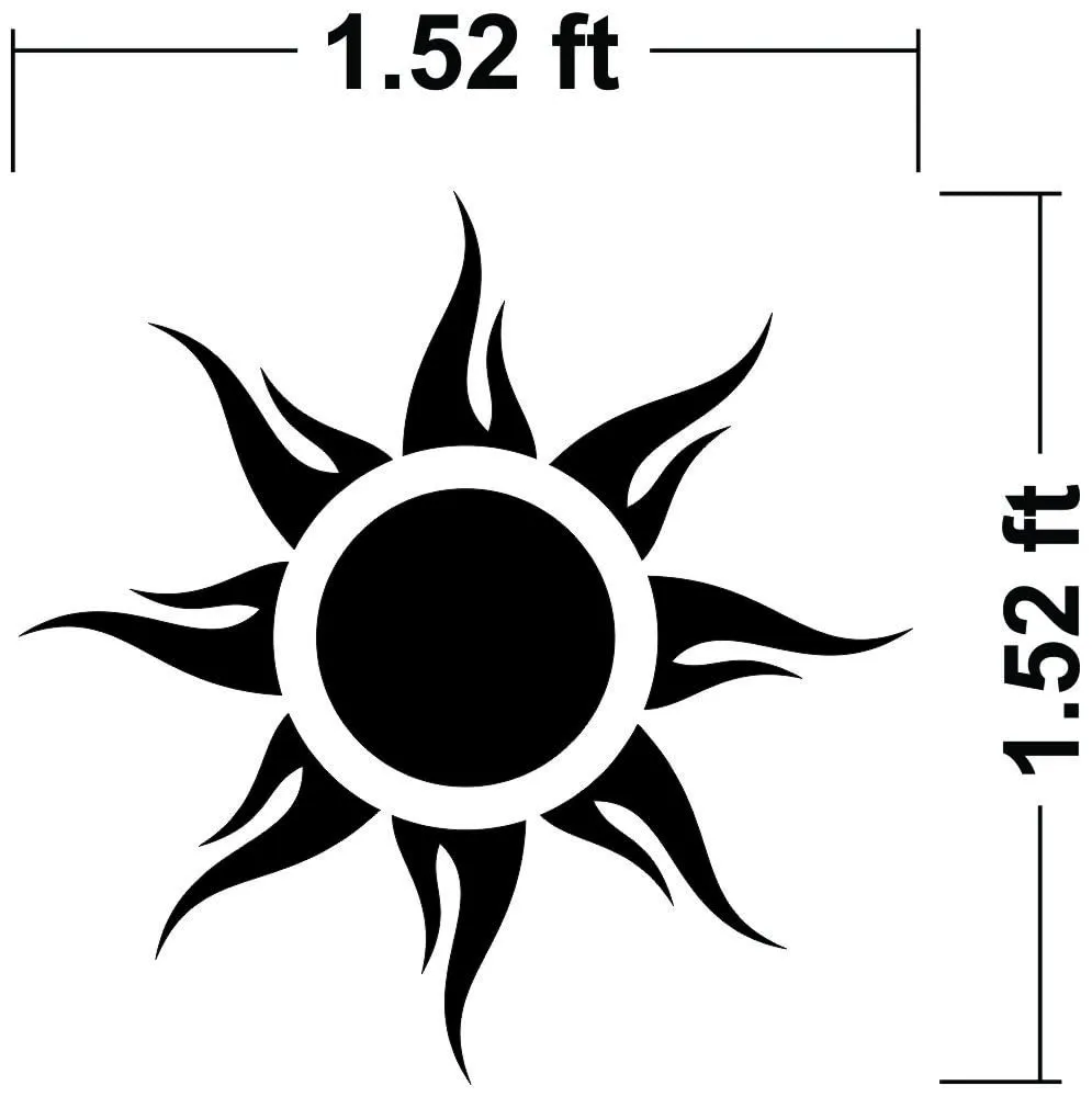 Wall1ders 1.5 Feet Sun Flower Silver, Mirror Stickers for Wall, Acrylic Stickers, Wall Mirror Stickers, Wall Stickers for Bedroom, Hall, Home Offices