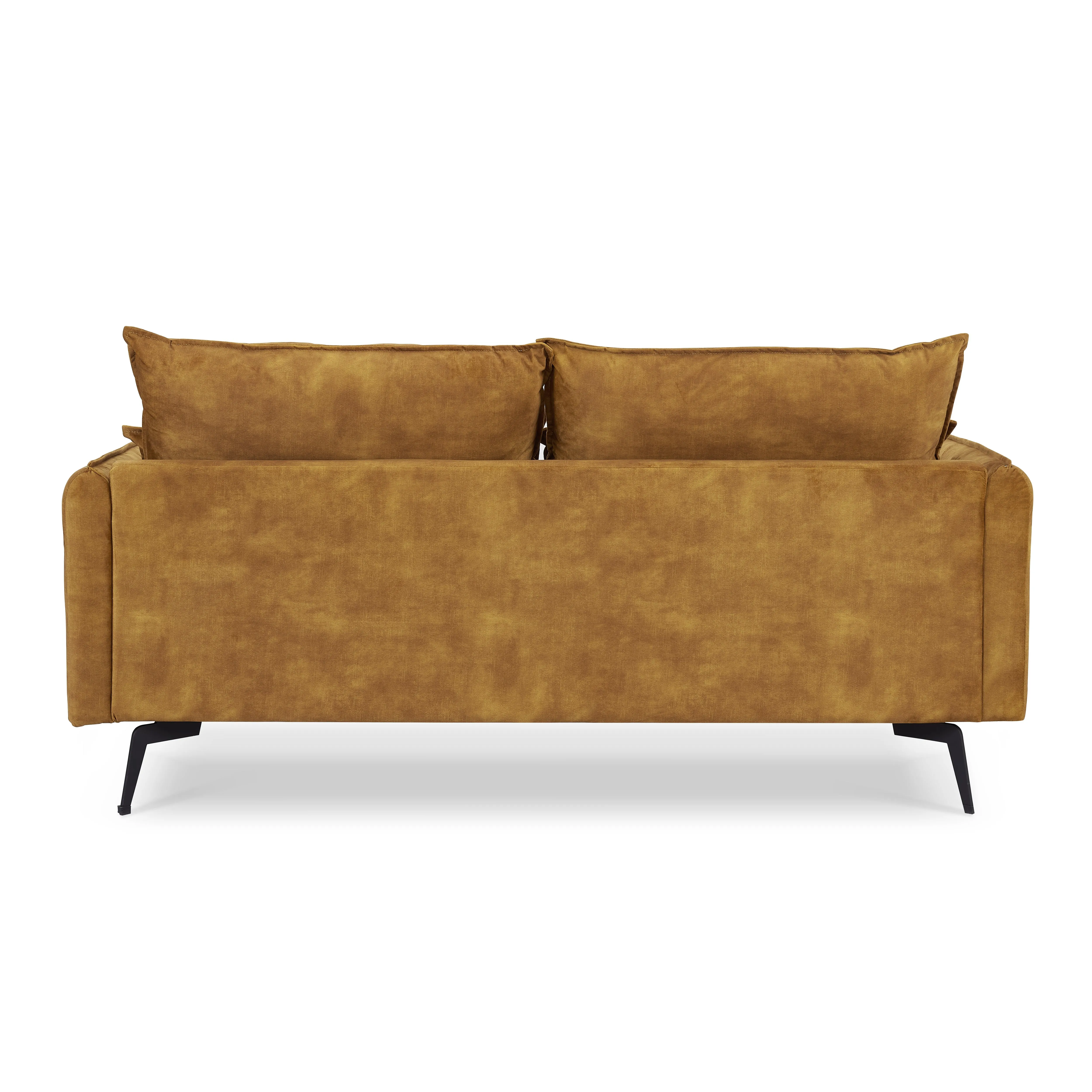 Wallace 2 Seater Sofa, Gold Velvet