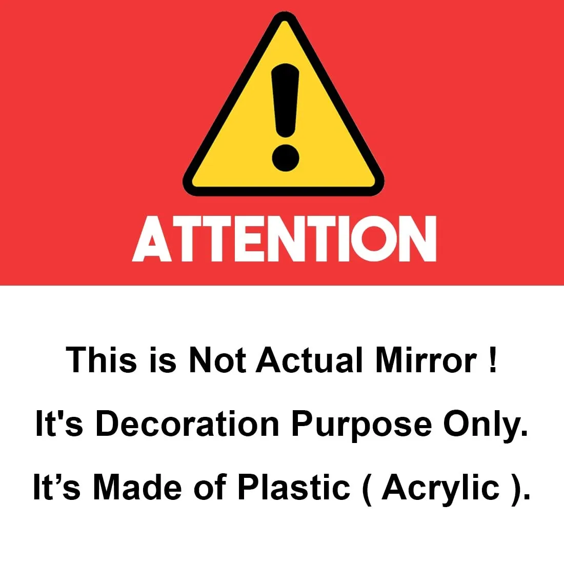 WallWear- Mirror Stickers for Wall 8VERYBIGSQUARESILVER Decorative 3D Wall Stickers for Drawing,Kitchen,Office,Bed Room etc. Pack of(8) VERYBIGSQUARESILVER,Size(15x15) cm