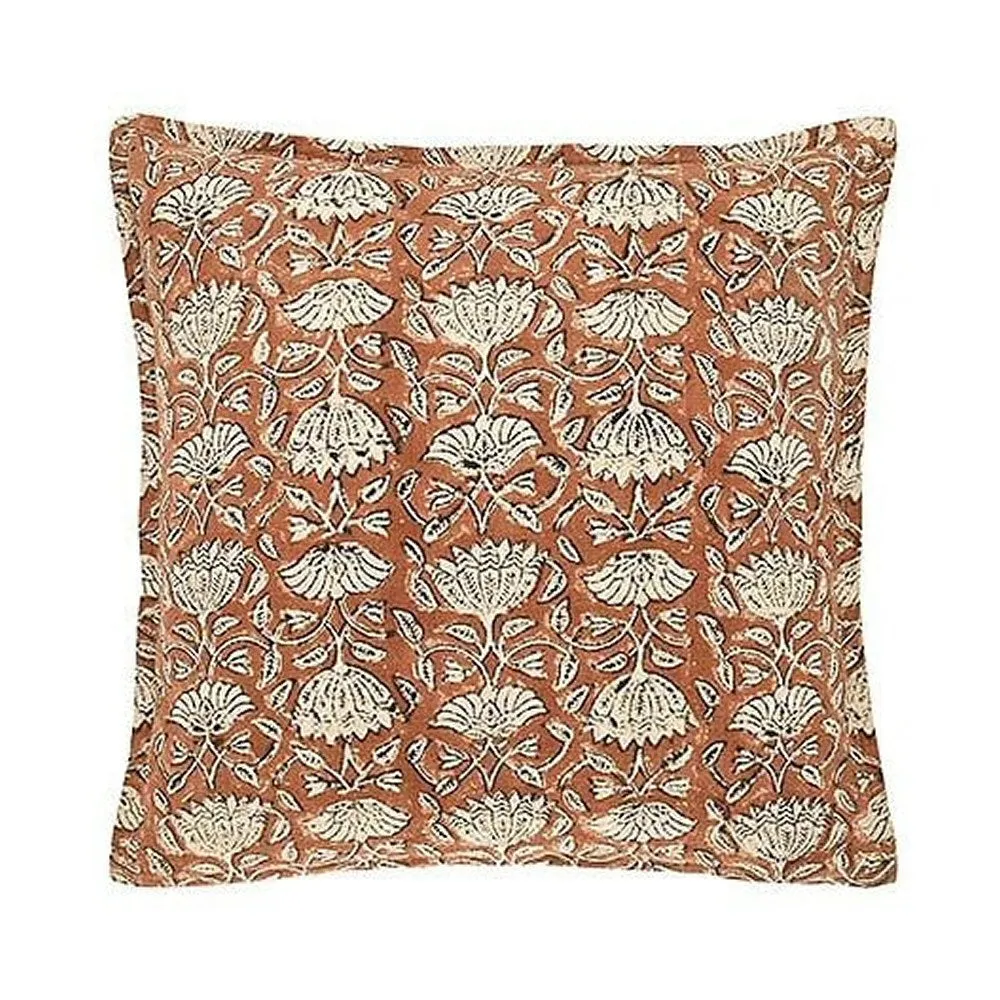 Walton & Co 43cm Spice Marttra Handblock Print Cushion