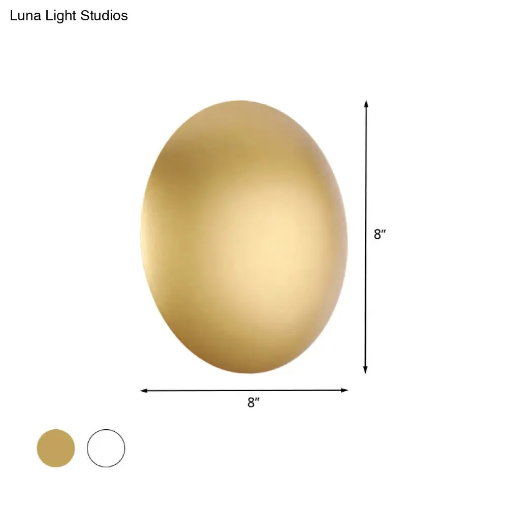 White/Gold LED Wall Light with Warm/White Illumination - Perfect for Modern Bedrooms