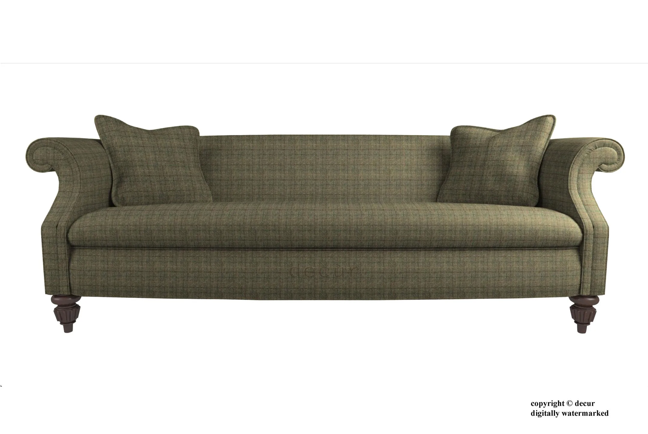 William Harris Tweed Bentham Check - Moss