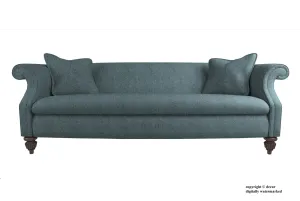 William Harris Tweed Herringbone Sofa - Ocean Spray