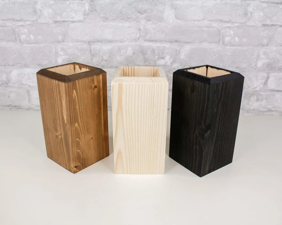 Wood Vases