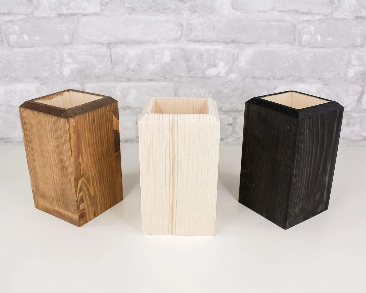 Wood Vases
