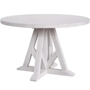 Wright Round Dining Table, Picket Fence