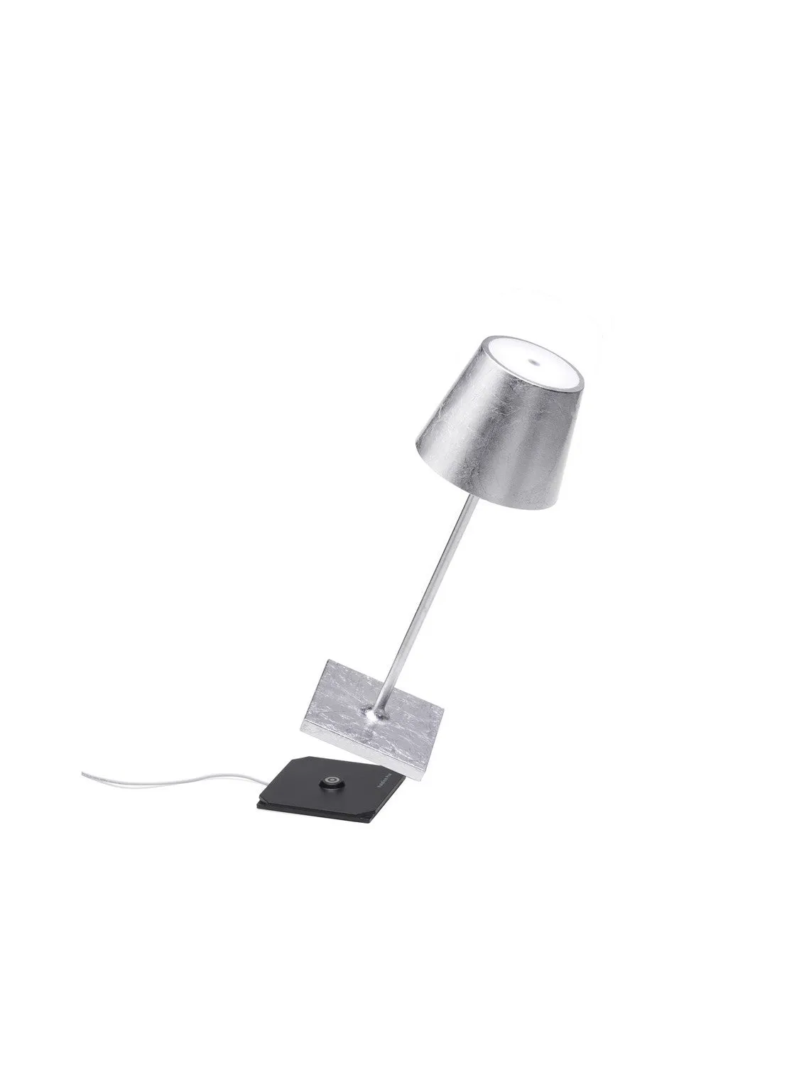 Zafferano Poldina Pro Mini Table Lamp LD0320BFA Silver leaf