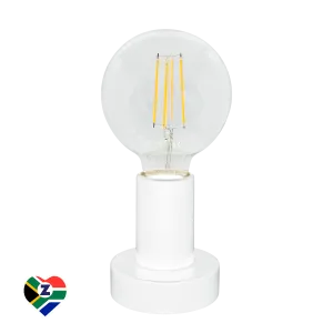 Zee White Resin Table Lamp